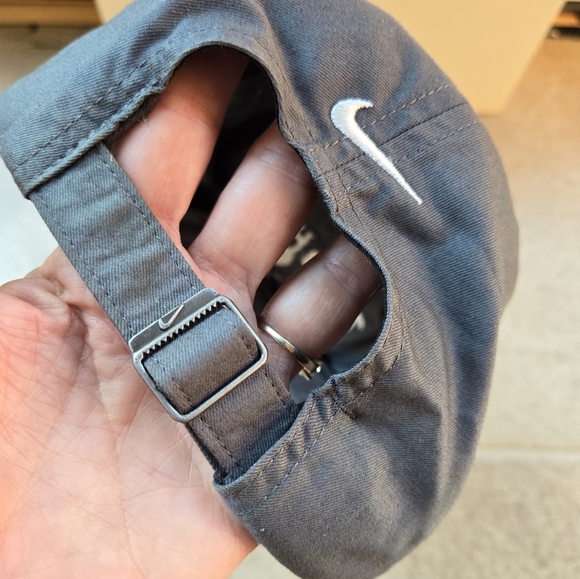 Nike Hat Tennis Hair Don't Care Gray Adjustable Cotton Poly Strapback - Picture 2 of 9